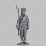 Сборная миниатюра из смолы Унтер-офицер мушкетерской роты, Россия 1808-1812 гг, 28 мм, Аванпост - фото