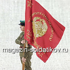 Старший сержант погранвойск НКВД со знаменем, 1939-42 гг. СССР, 54 мм (QF0032) (QF0032)