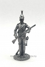 Миниатюра из олова Рядовой Лейб-кирасирского полка. Россия, 1810-11 гг., 54 мм EK Castings - фото