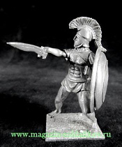 Миниатюра из металла Греческий гоплит с кописом и гоплоном, 54 мм, Магазин Солдатики - фото
