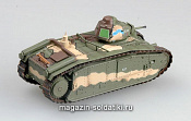 Масштабная модель в сборе и окраске Танк B1 бис, Франция 1:72 Easy Model - фото