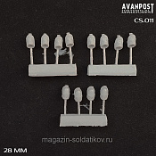 Головные уборы Северной войны, набор 03, 28 мм, Аванпост - фото
