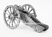 Миниатюра из олова Т29 Гаубица 6-фунтовая, 54 мм, Ратник - фото