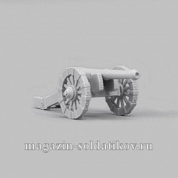 Сборная миниатюра из смолы Среднее полевое орудие (сакер), 28 мм, Аванпост