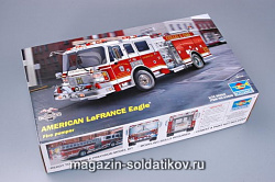 Сборная модель из пластика Американская пожарная машина 1:25 Трумпетер