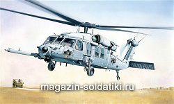 Сборная модель из пластика ИТ Вертолет MH-60K Blackhawk SOA (1/48) Italeri