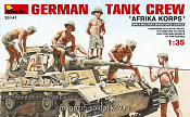 Сборные фигуры из пластика Немецкий танковый экипаж. Африканский корпус MiniArt (1/35) - фото
