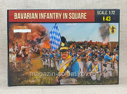 Солдатики из пластика Bavarian Infantry in Square (1/72) Strelets (274) (274)