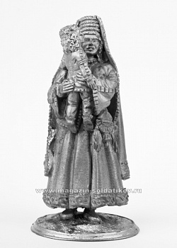 Миниатюра из олова 463 РТ Скифская царица с ребенком 54 мм, Ратник