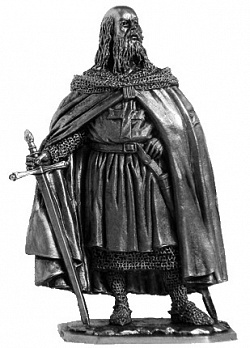 Миниатюра из металла 196. Жак де Моле, последний магистр ордена тамплиеров, XIV в. EK Castings