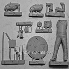 Сборная миниатюра из смолы Трубач полка «Шотландские Серые», Британия 1812-15 гг., 54 мм, Chronos miniatures