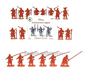 Солдатики из пластика Полк иноземного строя №2 (18 шт., терракотовый) 1:32, Уфимский солдатик - фото