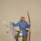 Миниатюра в росписи Викинг-лучник с гусем, 9-10 век, 54 мм, Сибирский партизан.