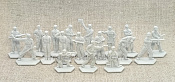 Солдатики из пластика Танкисты 40 мм (18 шт., белый, пластик) КОРБ Воины и битвы - фото