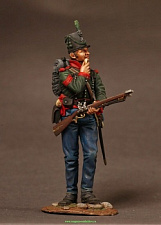 Сборная миниатюра из металла Британский сержант 60-го (Королевского Американского) полка, 54 мм, Chronos miniatures - фото