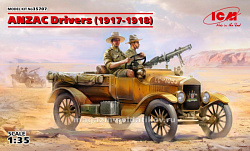 Сборные фигуры из пластика Водители АНЗАК (1917-1918 г.) (1/35) ICM (35707) (35707)