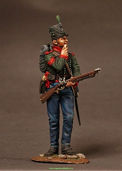 Сборная миниатюра из металла Британский сержант 60-го (Королевского Американского) полка, 54 мм, Chronos miniatures
