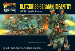 German Pioneers (31 plastic & metal box) 28mm Warlord (402012002) (402012002)