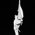 Сборная миниатюра из смолы Русский знаменосец пехотных полков, 1812 г, 54 мм, Chronos miniatures