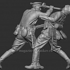 Сборная фигура из смолы Схватка автоматчика РККА с фельдфебелем пехоты Вермахта. Лето 1941-42, 1:35, SOGA miniatures (SM 3016) (SM 3016)