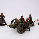 Фигурки из смолы Артиллерия «Красных» (5 фигур + пушка), 28 мм, АРЕС и STP-miniatures (RA-02) (RA-02)