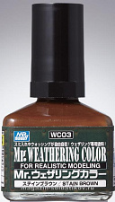 WC03 Краска 40мл MR.WEATHERING COLOR коричневый, Mr. Hobby