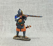 Миниатюра из олова Турецкий стрелок в шлеме, 54 мм, Студия Большой полк - фото