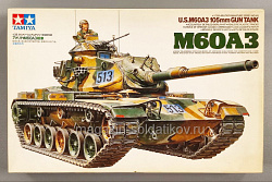 35140 Американский танк М60А3 с 105-мм пушкой и 1 фигурой танкиста (1:35) Tamiya (Q445-208) (Q445-208)