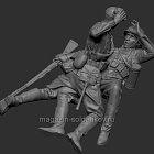 Сборная фигура из смолы Схватка красноармейца с солдатом Вермахта. 1941-42 г., 1:35, SOGA miniatures (SM 3018) (SM 3018)