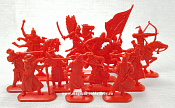 Солдатики из пластика Московское войско, набор в коробке (12 шт, красный) 52 мм, Солдатики ЛАД - фото