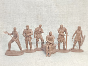 Солдатики из мягкого резиноподобного пластика Викинги №5, набор 6 шт, 1/32 Soldiers. Есть - фото