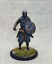 Миниатюра из олова Мусульманский воин, XVIII век, 54 мм, Студия Большой полк - фото