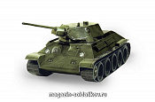 Сборная модель из картона. Серия: Бронетех. М: 1/35. Танк Т-34 обр. 1941 г. (зеленый) Умбум - фото