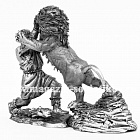 Миниатюра из олова 692 РТ Геракл со львом, 54 мм, Ратник