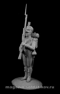 Сборная миниатюра из металла Вольтижер легиона Вислы, 1810-13. 54 мм, Chronos miniatures (CHM-54145 (М)) (CHM-54145 (М))