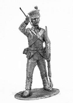 Миниатюра из олова 738 РТ Гренадер батальонов Черноморского гренадерского корпуса, 1795-1797 гг, 54 мм, Ратник