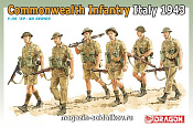Сборные фигуры из пластика Д Солдаты COMMONWEALTH INFANTRY, ITALY 1943 (1/35) Dragon - фото