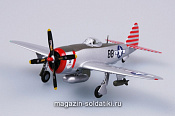 Масштабная модель в сборе и окраске Самолёт P-47D Тандерболт 527FS (1:72) Easy Model - фото