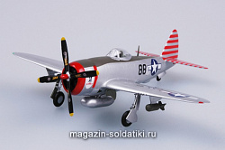 Масштабная модель в сборе и окраске Самолёт P-47D Тандерболт 527FS (1:72) Easy Model