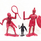 Roman Soldiers (2 pcs - Dark red) large 6 inch figures Marx (PL-6186R) (PL-6186R )