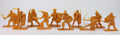 Солдатики из пластика Последняя битва, набор из 10 фигур (золотистый) 1:32, ИТАЛМАС - фото