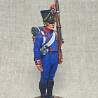 Французский легкий пехотинец, 1813 год, 54 мм в росписи (314-052) (314-052)
