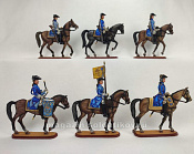 МСПОШ1017 Шведская кавалерия на параде, Армия Карла XII, XVIII век, 1:32