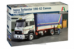 Сборная модель из пластика ИТ Грузовик IVECO TURBOSTAR 190.42 CANVAS TRUCK (1/24) Italeri