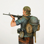 Сборная миниатюра из смолы Sergeant Robert Barnes (Platoon) 1/8, Legion Miniatures