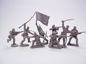 Солдатики из пластика UNION CHARGING (Gray) 16 in 8, 1:32 - фото