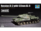 Сборная модель из пластика Советский ИС-3 с 122мм орудием БЛ-9 1:72 Трумпетер - фото