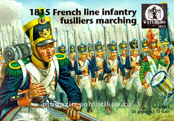 Солдатики из пластика АР 061 Французская линейная пехота на марше (1:72), Waterloo