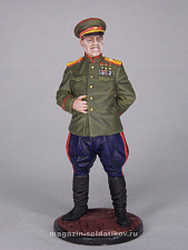 Миниатюра в росписи Маршал Советского Союза Г.К. Жуков, 1945 г., 1:32, Сибирский партизан - фото