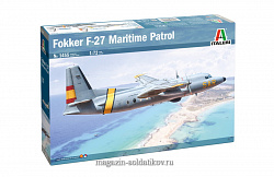 Сборная модель из пластика ИТ Самолет FOKKER F-27 SAR, 1:72 Italeri